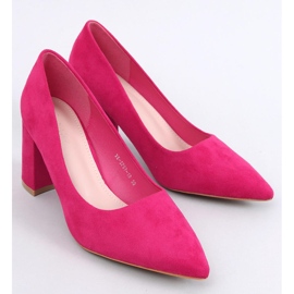 Salón Clairay fucsia tacón ancho rosa 1