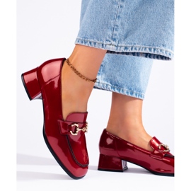 Sergio Leone Mocasines mujer charol rojo 3