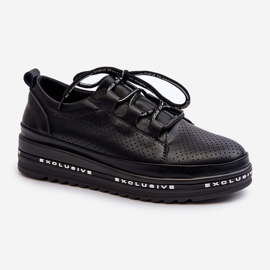 Zapatos Mujer Piel con Plataforma S.Barski LR769A Negro 1