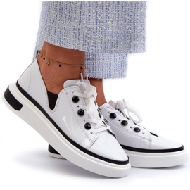 S.Barski Zapatillas Mujer Charol D&amp;A LR535 Blanco 8