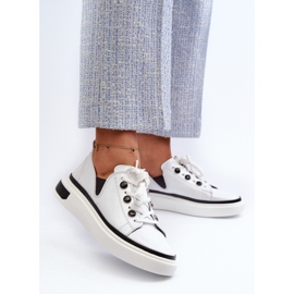 S.Barski Zapatillas Mujer Charol D&amp;A LR535 Blanco 3
