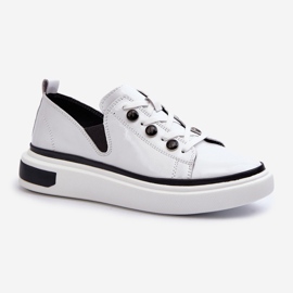 S.Barski Zapatillas Mujer Charol D&amp;A LR535 Blanco 1