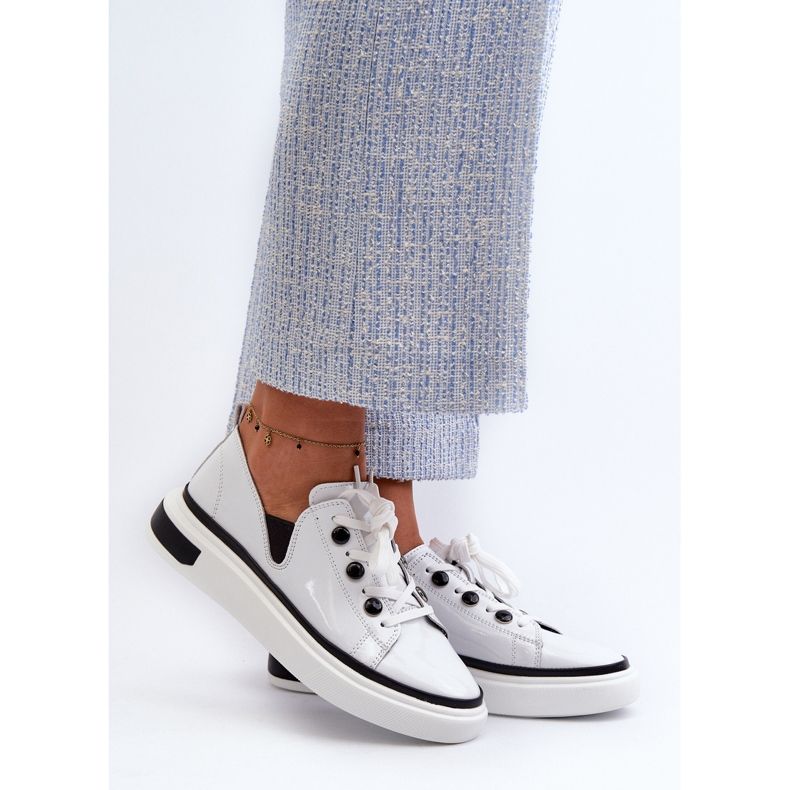 S.Barski Zapatillas Mujer Charol D&A LR535 Blanco 2 S.Barski Zapatillas Mujer Charol D&A LR535 Blanco 2