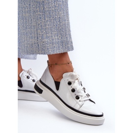 S.Barski Zapatillas Mujer Charol D&amp;A LR535 Blanco 5
