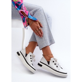 S.Barski Zapatillas Mujer Charol D&amp;A LR535 Blanco 6