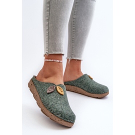Pantuflas de Fieltro Mujer Inblu ED000013 Verde 3