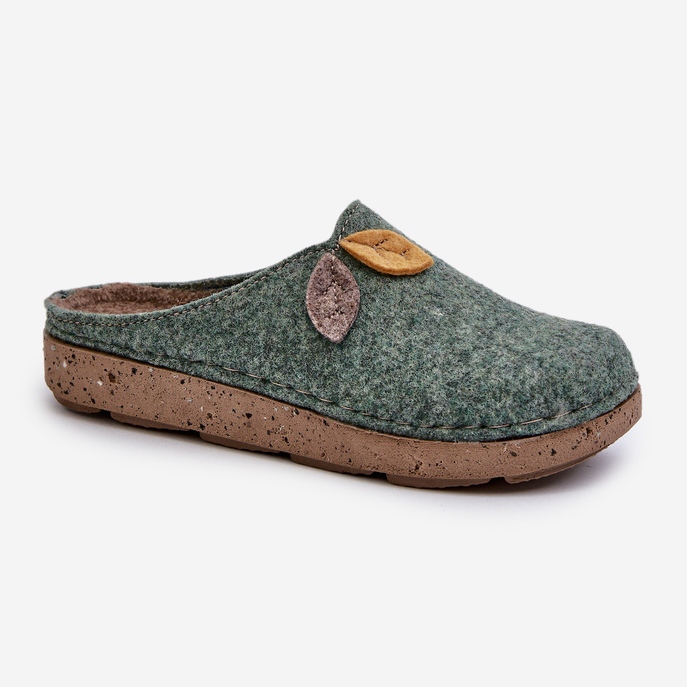 Pantuflas de Fieltro Mujer Inblu ED000013 Verde 1