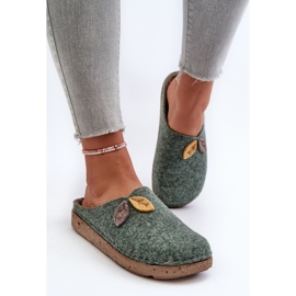 Pantuflas de Fieltro Mujer Inblu ED000013 Verde 4