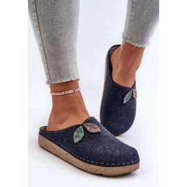 Pantuflas de Fieltro Mujer Inblu ED000013 Azul Marino 4