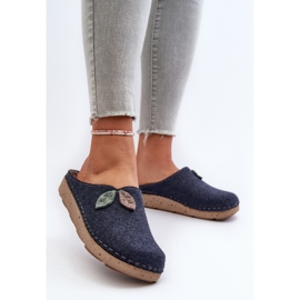 Pantuflas de Fieltro Mujer Inblu ED000013 Azul Marino 3