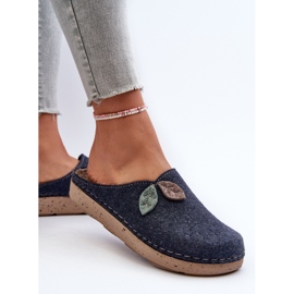 Pantuflas de Fieltro Mujer Inblu ED000013 Azul Marino 5