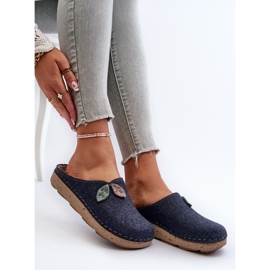 Pantuflas de Fieltro Mujer Inblu ED000013 Azul Marino 6