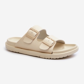 Chanclas Mujer Espuma Ligera Con Hebillas Big Star NN274A752 Beige 1