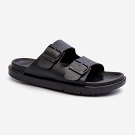 Chanclas de mujer de espuma ligera con hebillas Big Star NN274A750 Negro 2