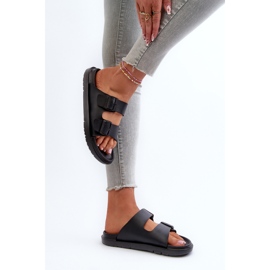 Chanclas de mujer de espuma ligera con hebillas Big Star NN274A750 Negro 6