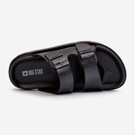 Chanclas de mujer de espuma ligera con hebillas Big Star NN274A750 Negro 7