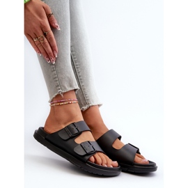 Chanclas de mujer de espuma ligera con hebillas Big Star NN274A750 Negro 1