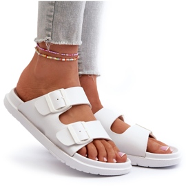 Chanclas Mujer Espuma Ligera Con Hebillas Big Star NN274A751 Blanco 9