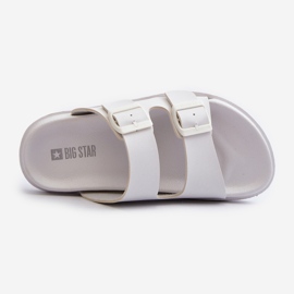 Chanclas Mujer Espuma Ligera Con Hebillas Big Star NN274A751 Blanco 6