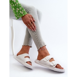 Chanclas Mujer Espuma Ligera Con Hebillas Big Star NN274A751 Blanco 7