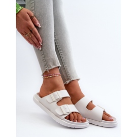 Chanclas Mujer Espuma Ligera Con Hebillas Big Star NN274A751 Blanco 8
