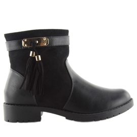 Botas negras mujer Y8567 negro 5