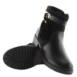Botas negras mujer Y8567 negro 6