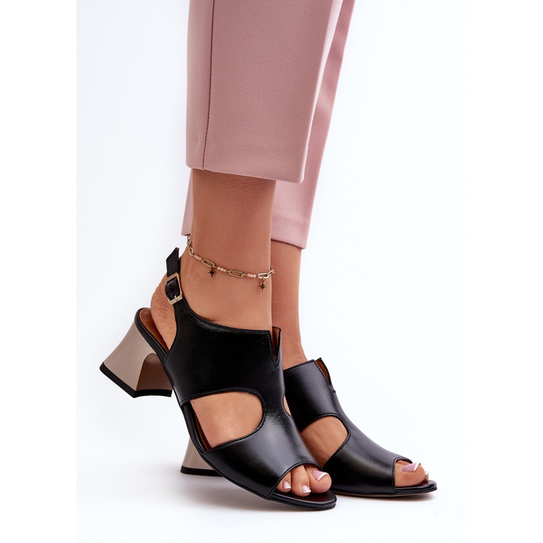 Sandalias Mujer Piel Con Tacón Alto Maciejka 06566-01 Negro 2 Sandalias Mujer Piel Con Tacón Alto Maciejka 06566-01 Negro 2