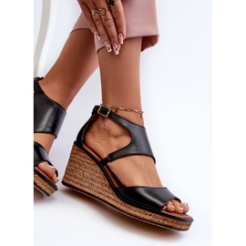 Sandalias Mujer Piel Cuña Maciejka 06657-01 Negro 1