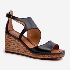 Sandalias Mujer Piel Cuña Maciejka 06657-01 Negro 2