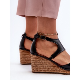 Sandalias Mujer Piel Cuña Maciejka 06657-01 Negro 6