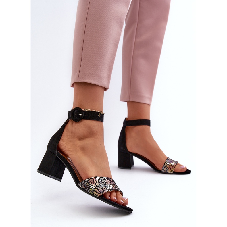 Sandalias Tacón Ante Maciejka 04141-48 Negro 2