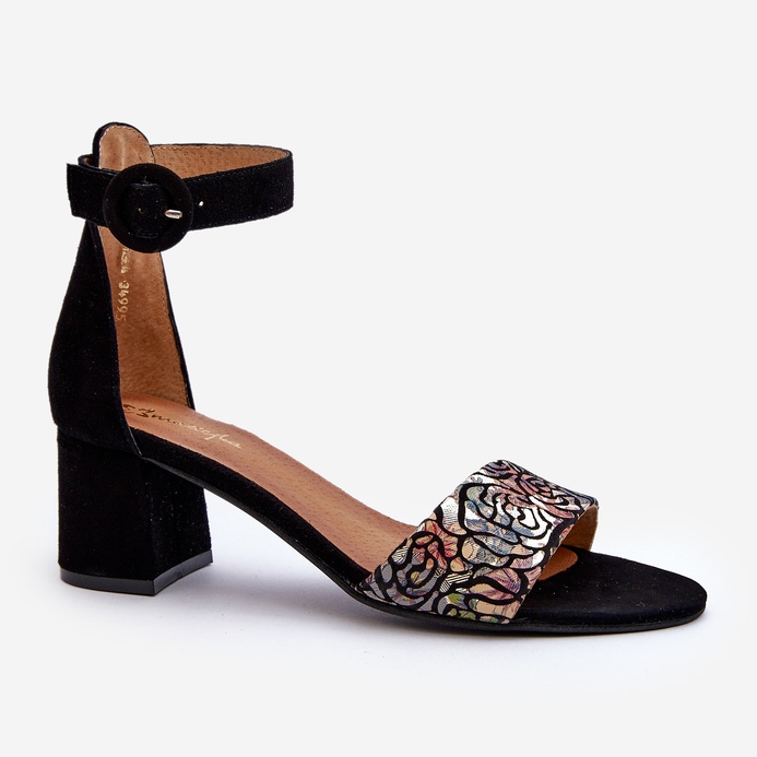 Sandalias Tacón Ante Maciejka 04141-48 Negro 1