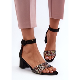 Sandalias Tacón Ante Maciejka 04141-48 Negro 3
