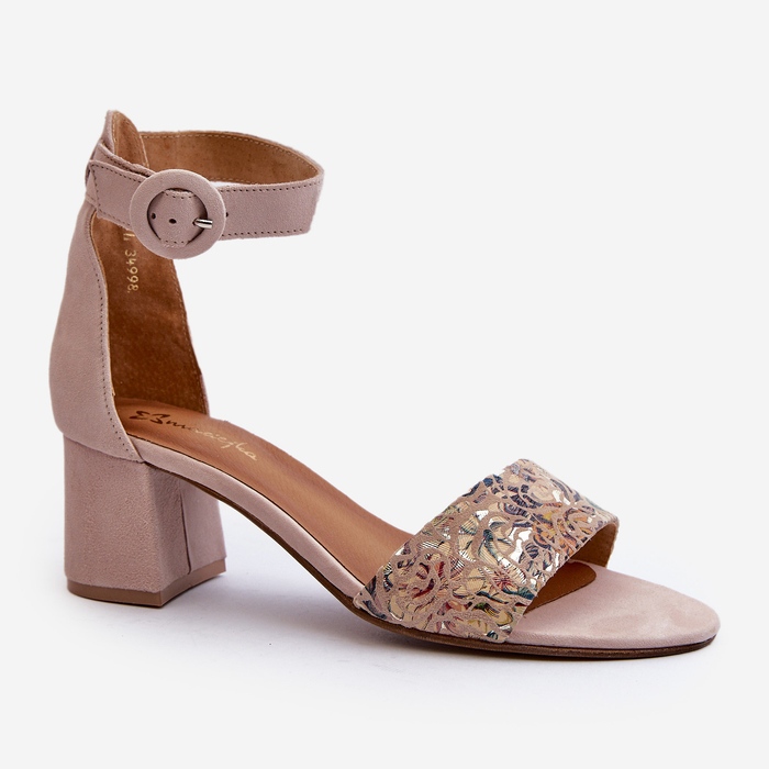 Sandalias Tacón Ante Maciejka 04141-49 Beige 1
