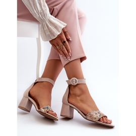 Sandalias Tacón Ante Maciejka 04141-49 Beige 7