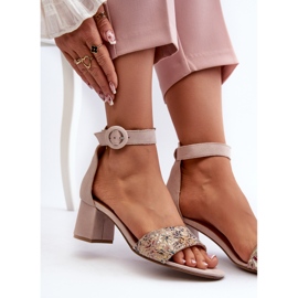 Sandalias Tacón Ante Maciejka 04141-49 Beige 8