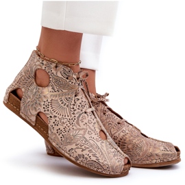 Botines Piel Estampados Maciejka 03426-02 Beige 8