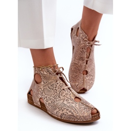 Botines Piel Estampados Maciejka 03426-02 Beige 4