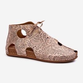 Botines Piel Estampados Maciejka 03426-02 Beige 1