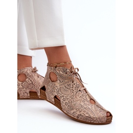 Botines Piel Estampados Maciejka 03426-02 Beige 5