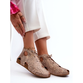 Botines Piel Estampados Maciejka 03426-02 Beige 7