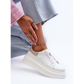 S.Barski D&amp;A Zapatillas Mujer Plataforma LR568 Blanco 9