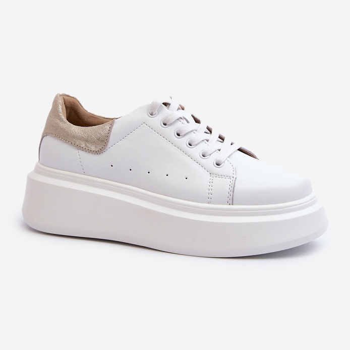 S.Barski D&amp;A Zapatillas Mujer Plataforma LR568 Blanco 2