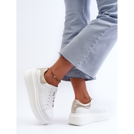 S.Barski D&amp;A Zapatillas Mujer Plataforma LR568 Blanco 7