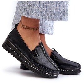Zapatos de Mujer de Piel con Plataforma S.Barski LR260, Negro 8