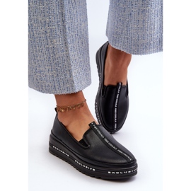 Zapatos de Mujer de Piel con Plataforma S.Barski LR260, Negro 4