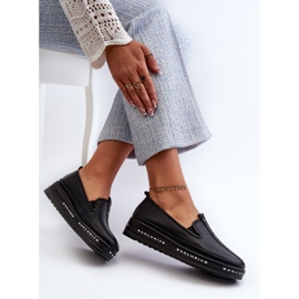 Zapatos de Mujer de Piel con Plataforma S.Barski LR260, Negro 6