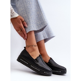 Zapatos de Mujer de Piel con Plataforma S.Barski LR260, Negro 7