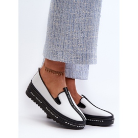 Zapatos de Mujer de Piel con Plataforma S.Barski LR260, Blanco 2 Zapatos de Mujer de Piel con Plataforma S.Barski LR260, Blanco 2